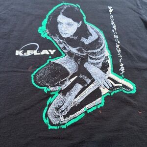 K.Flay Inside Voices Outside Voices 2022 Tour T-Shirt Black Mens Medium Bayside